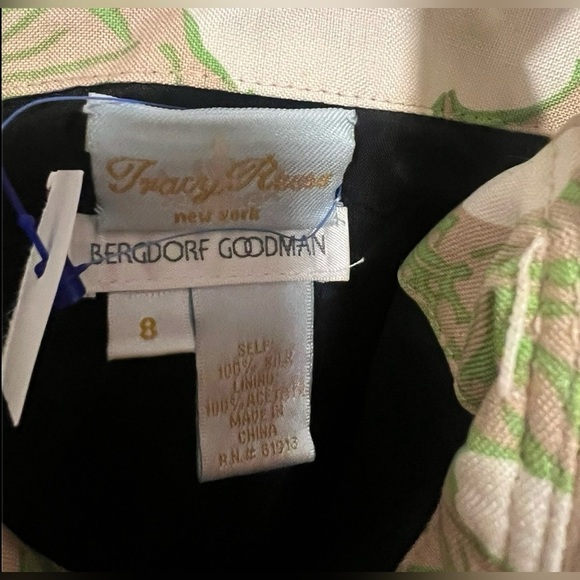 Tracy Reese For Bergorf Goodman Floral Formal Silk Dress $448 Size 8 - Picture 2 of 3